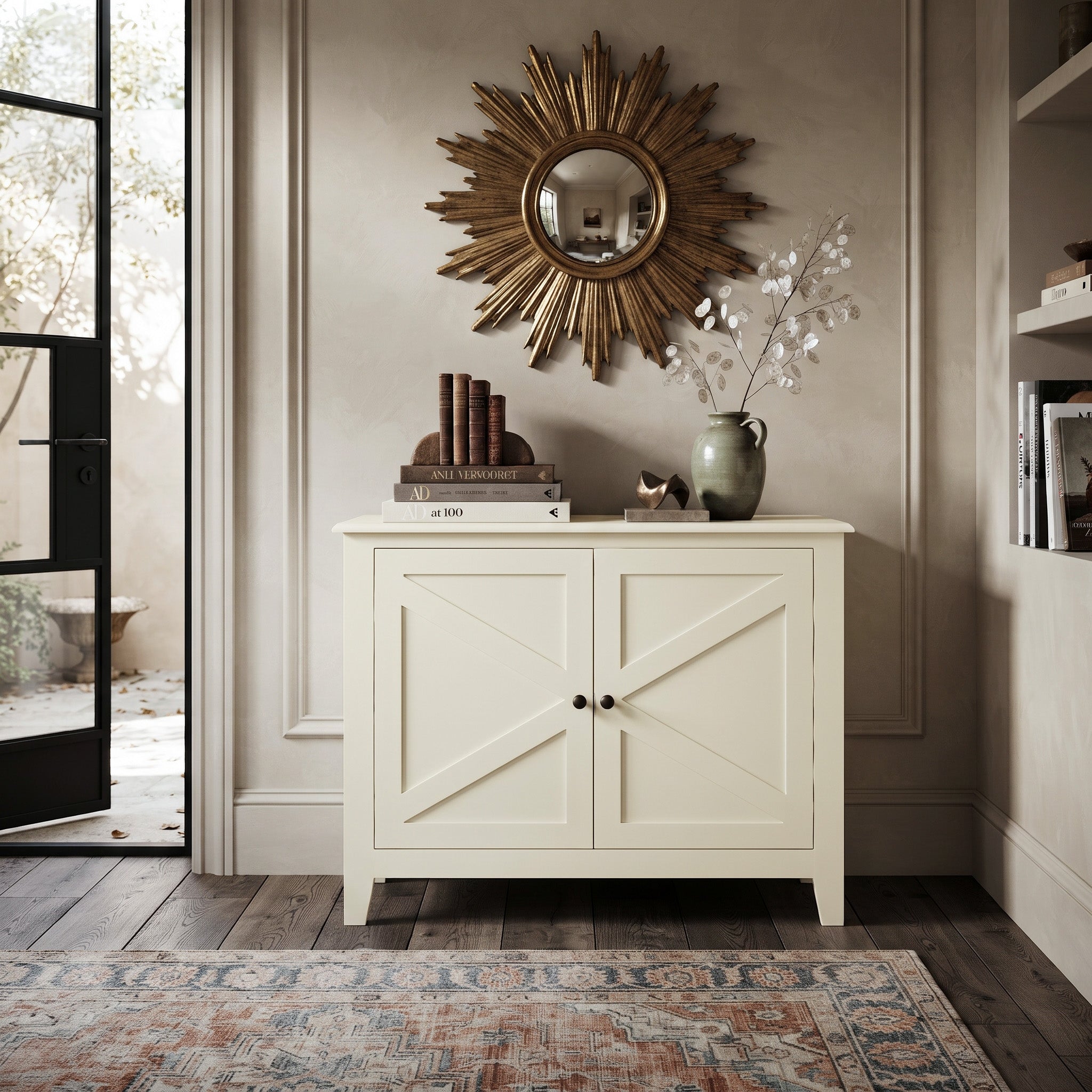 Pinion X-Brace Accent Cabinet