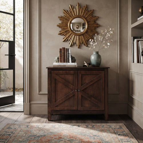 Cedros X-Brace Accent Cabinet - Oakmaat - Accent Cabinet