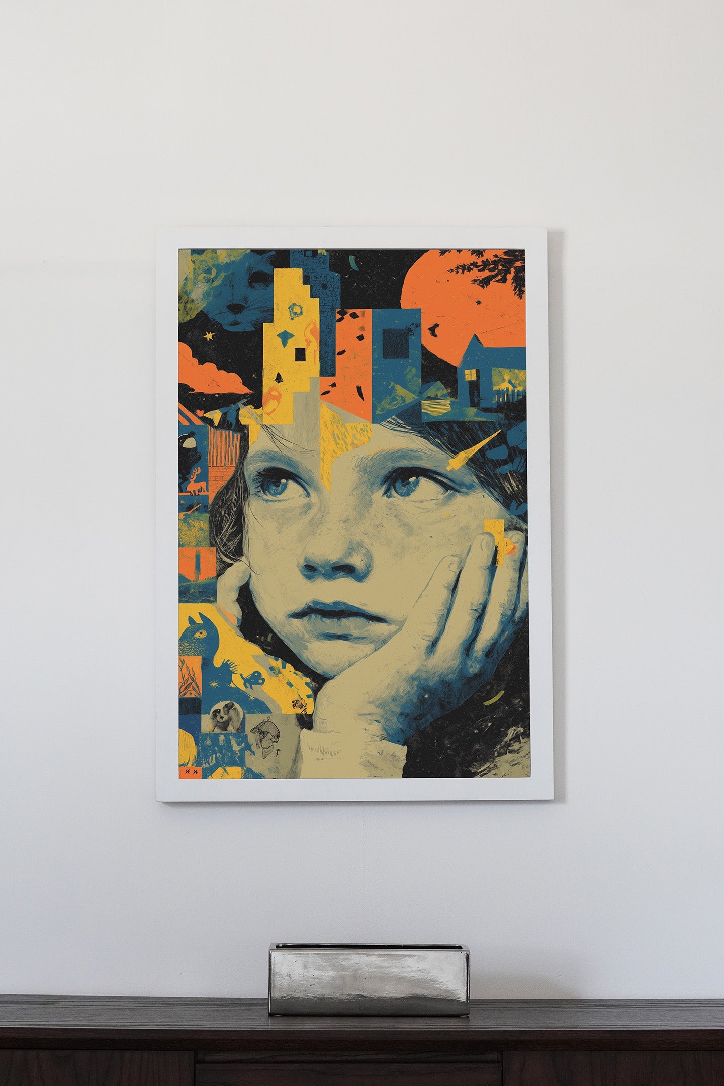 Daydreaming | Print & Oak Frame - Oakmaat - Art Prints