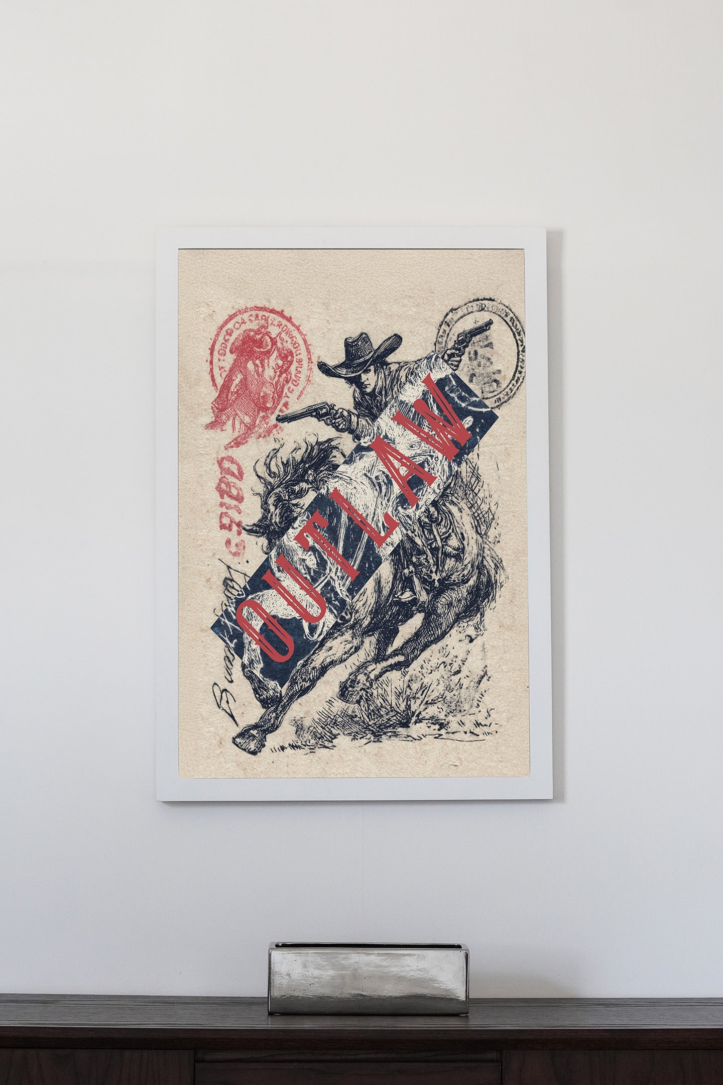 Outlaw | Print & Oak Frame - Oakmaat - Art Prints