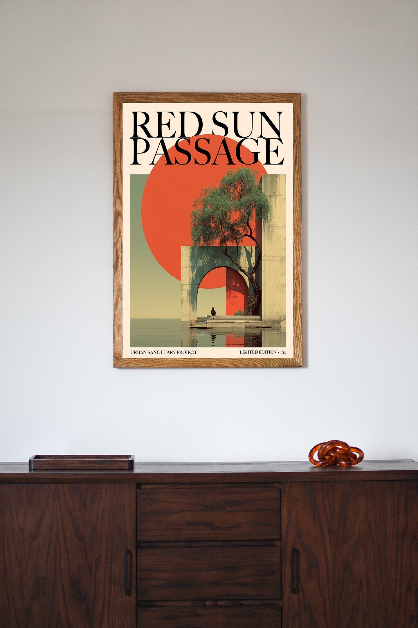 Red Sun Passage | Print & Frame - Oakmaat - Art Prints