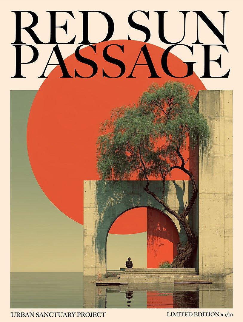 Red Sun Passage | Print & Frame - Oakmaat - Art Prints