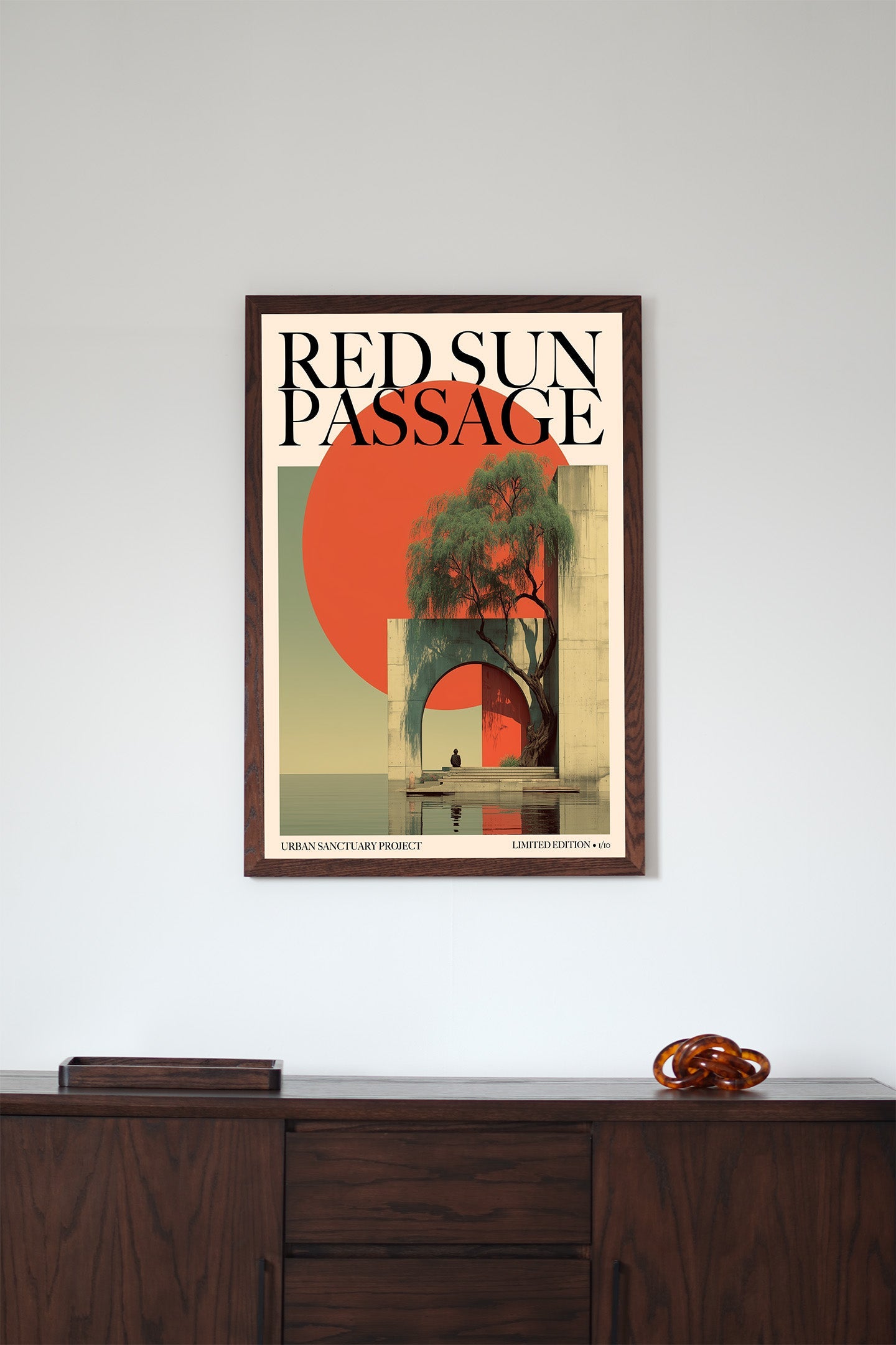 Red Sun Passage | Print & Frame - Oakmaat - Art Prints