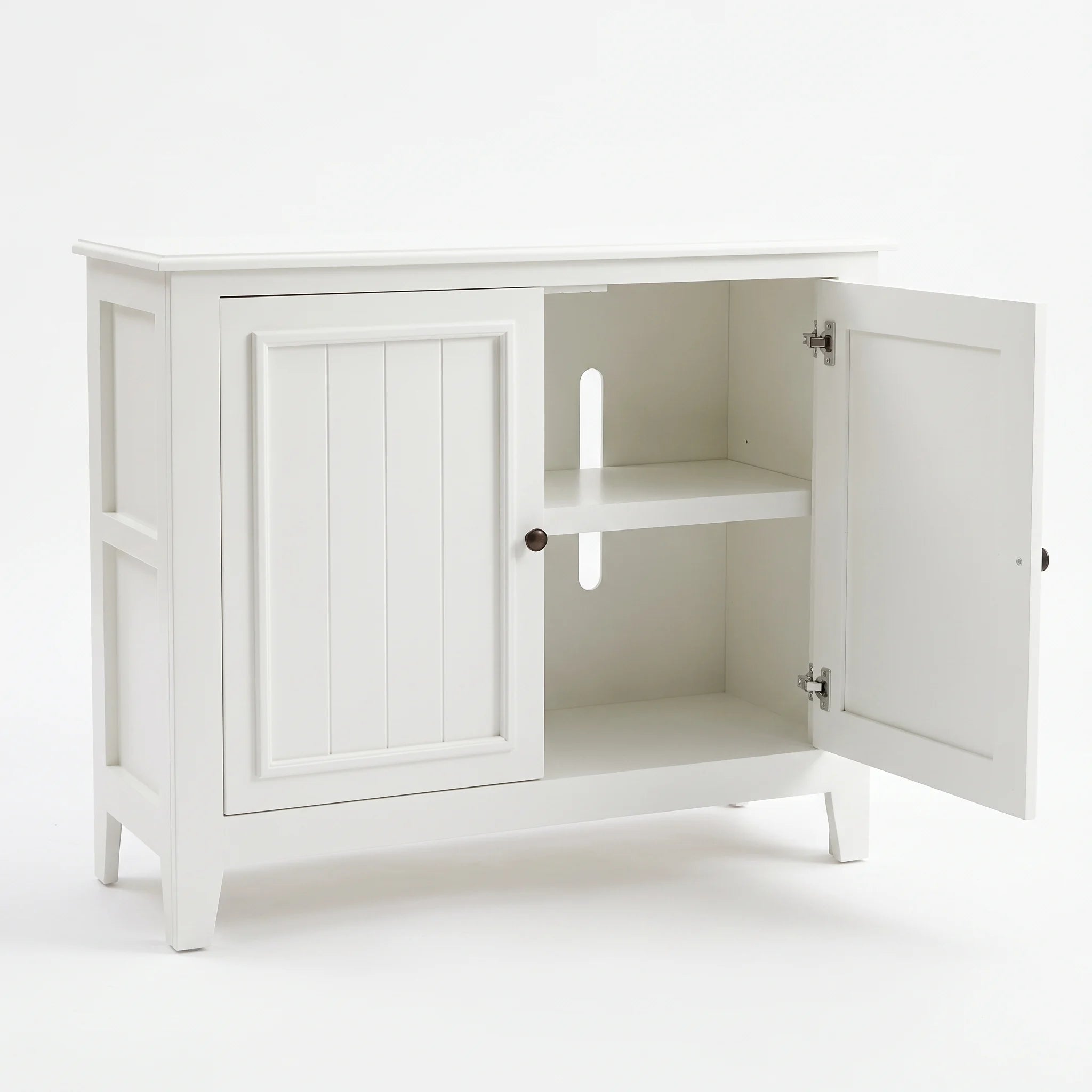 Reed 2-Door Beadboard Accent Cabinet